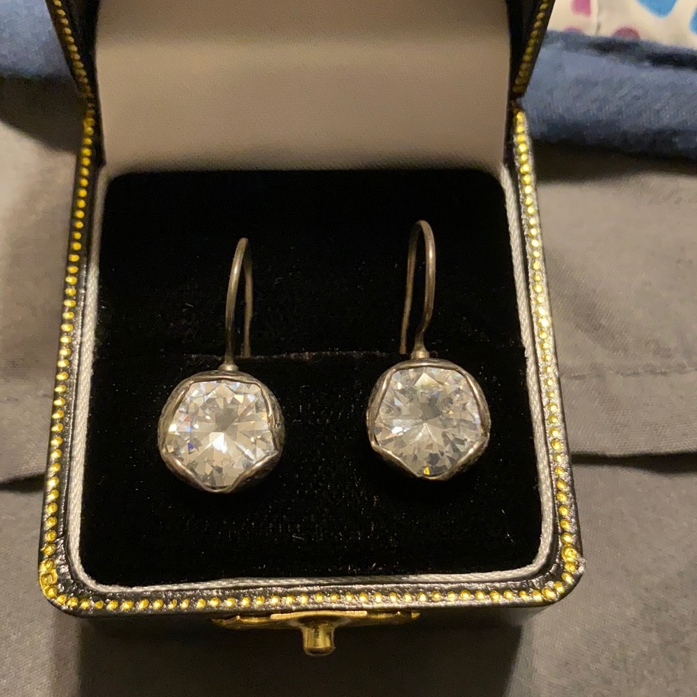 Silpada “Cinema Star” CZ Earrings